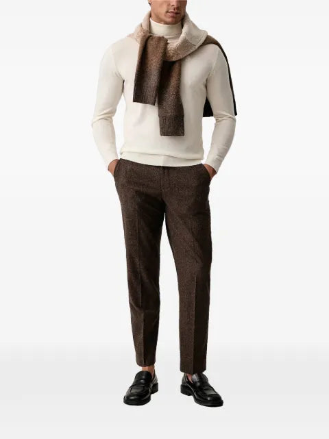 Karl Lagerfeld roll-neck logo-embroidered sweater