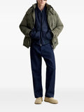 Maison Kitsuné hooded logo-patch jacket