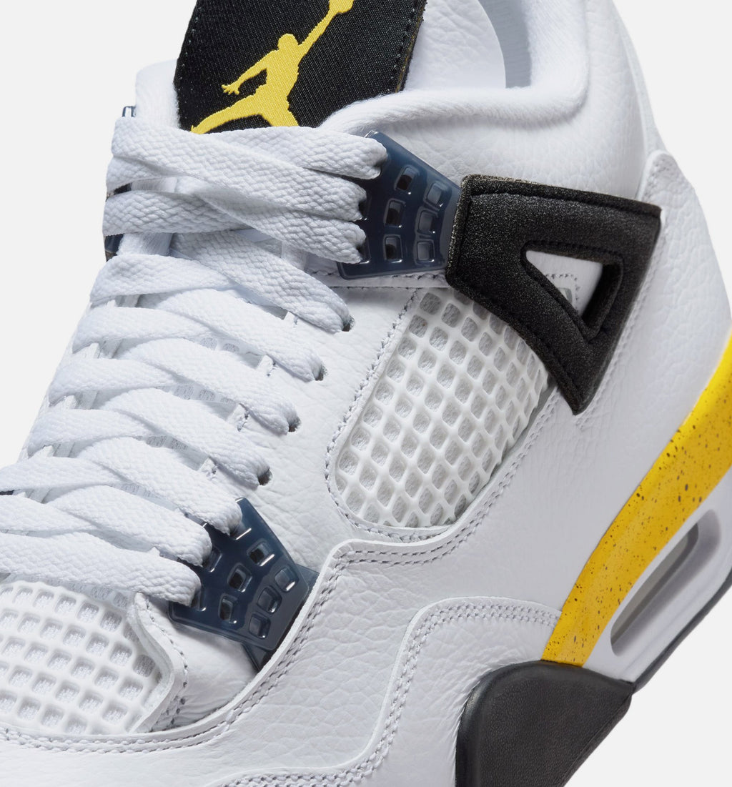 Air Jordan 4 Retro "Rare Air Tour Yellow" Men's Shoe – White/Dark Blue Grey/Black/Tour Yellow