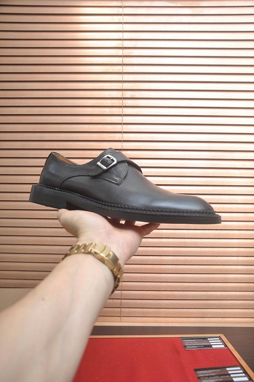 Christian Louboutin Black Monk Strap Dress Shoes